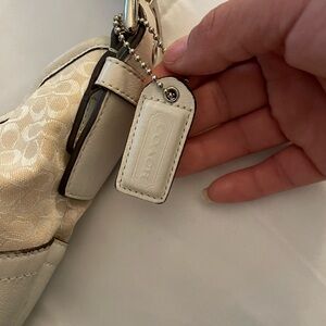 Coach Cream Shoulder Bag